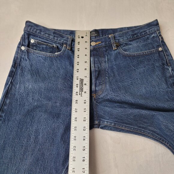 A.P.C. New Standard Classique Selvedge Men's Blue Denim Jeans Size 36x33 - Picture 5 of 10